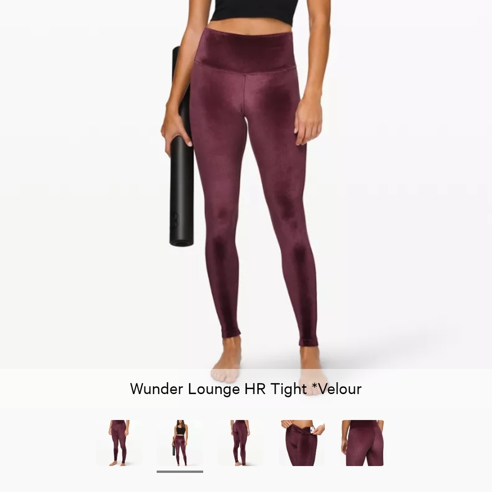 NWOT Lululemon Wunder Lounge HR Tight Velour Size 12 Special Edition - Picture 1 of 8